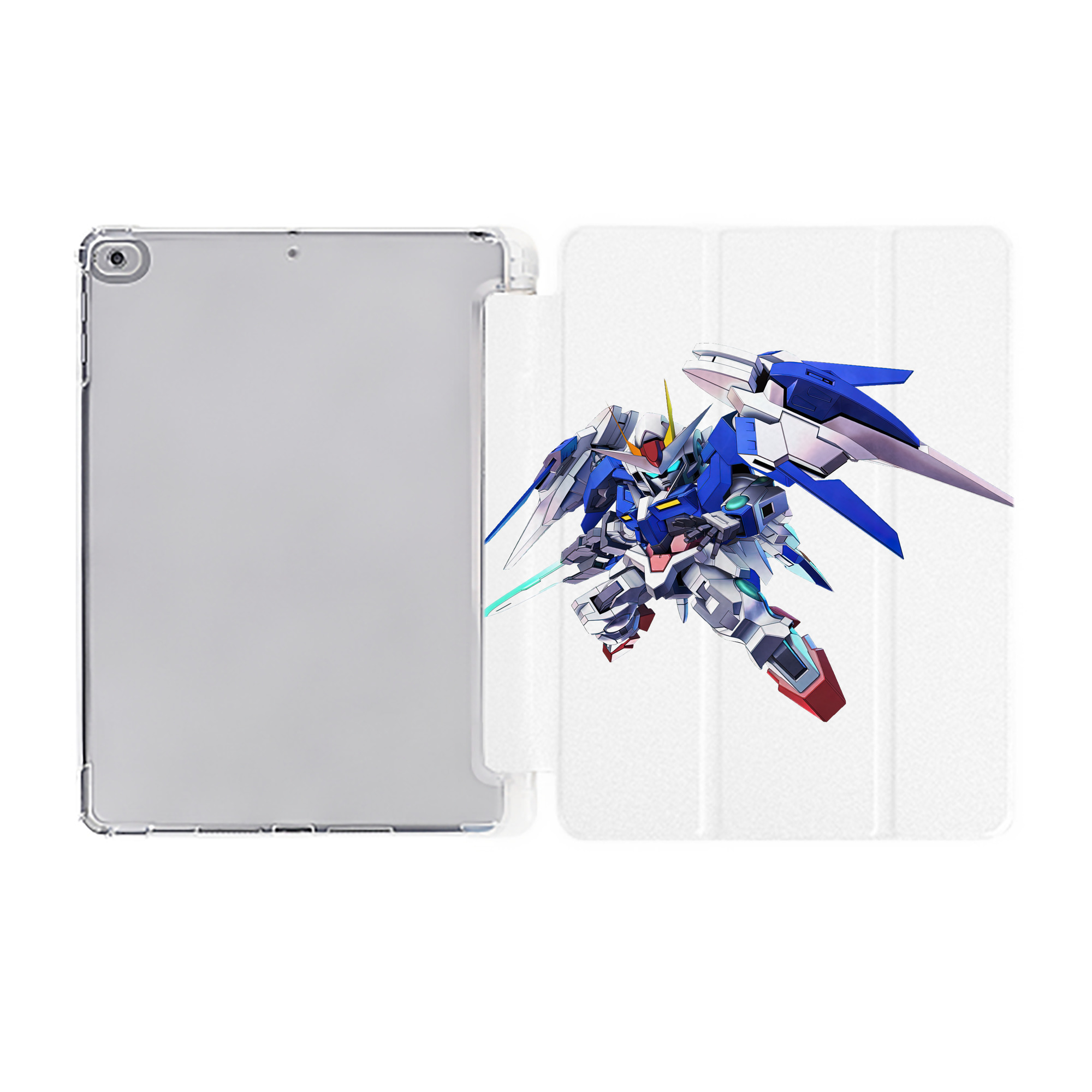（画像用） 機動戦士ガンダム Mobile Suit Gundam IPad ケース ペン収納付き 三つ折りスタンド PUレザー×シリコン 対応機種9.5/10.5/10.9インチ